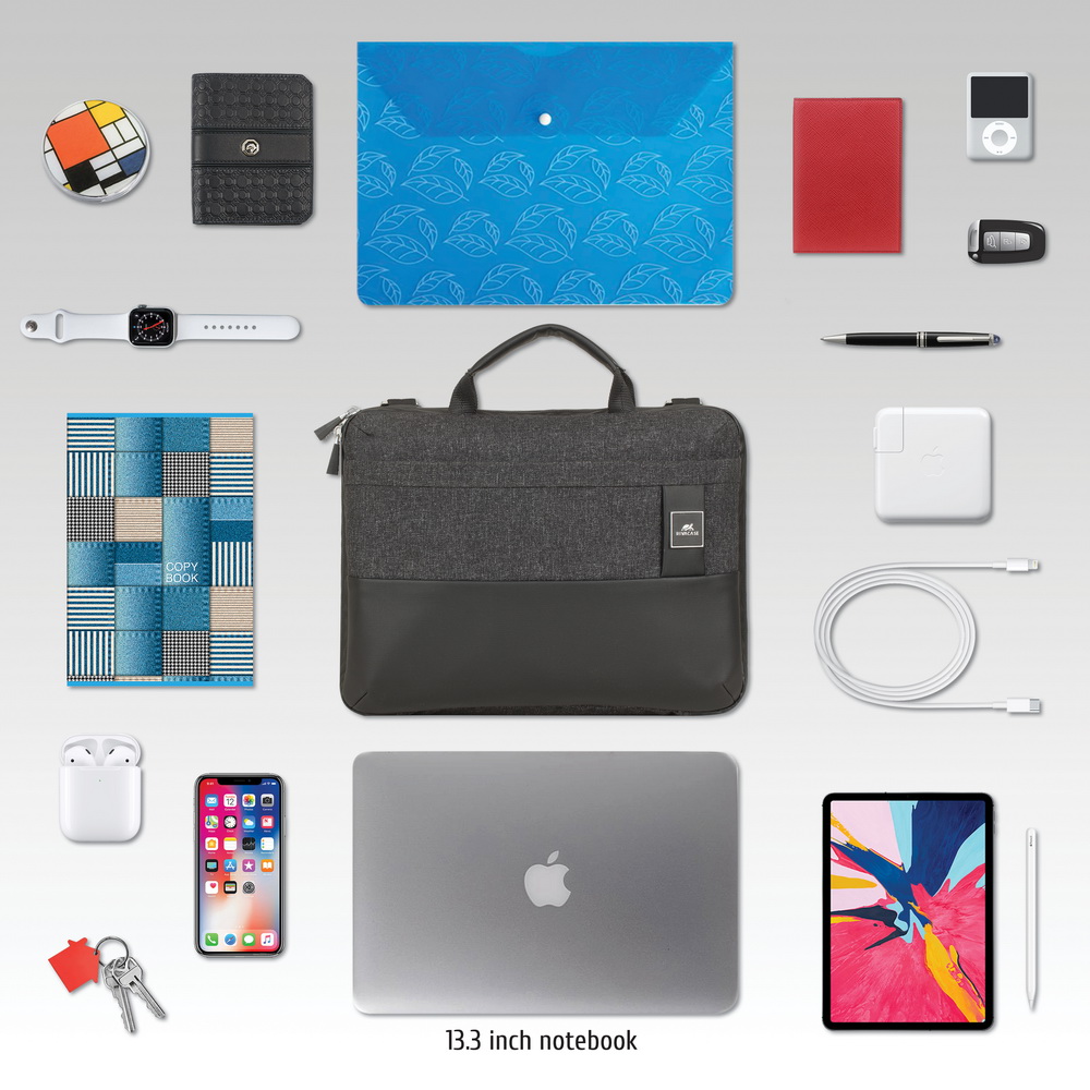 8823 czarne melanżowe etui na MacBooka Pro i Ultrabooka 13.3